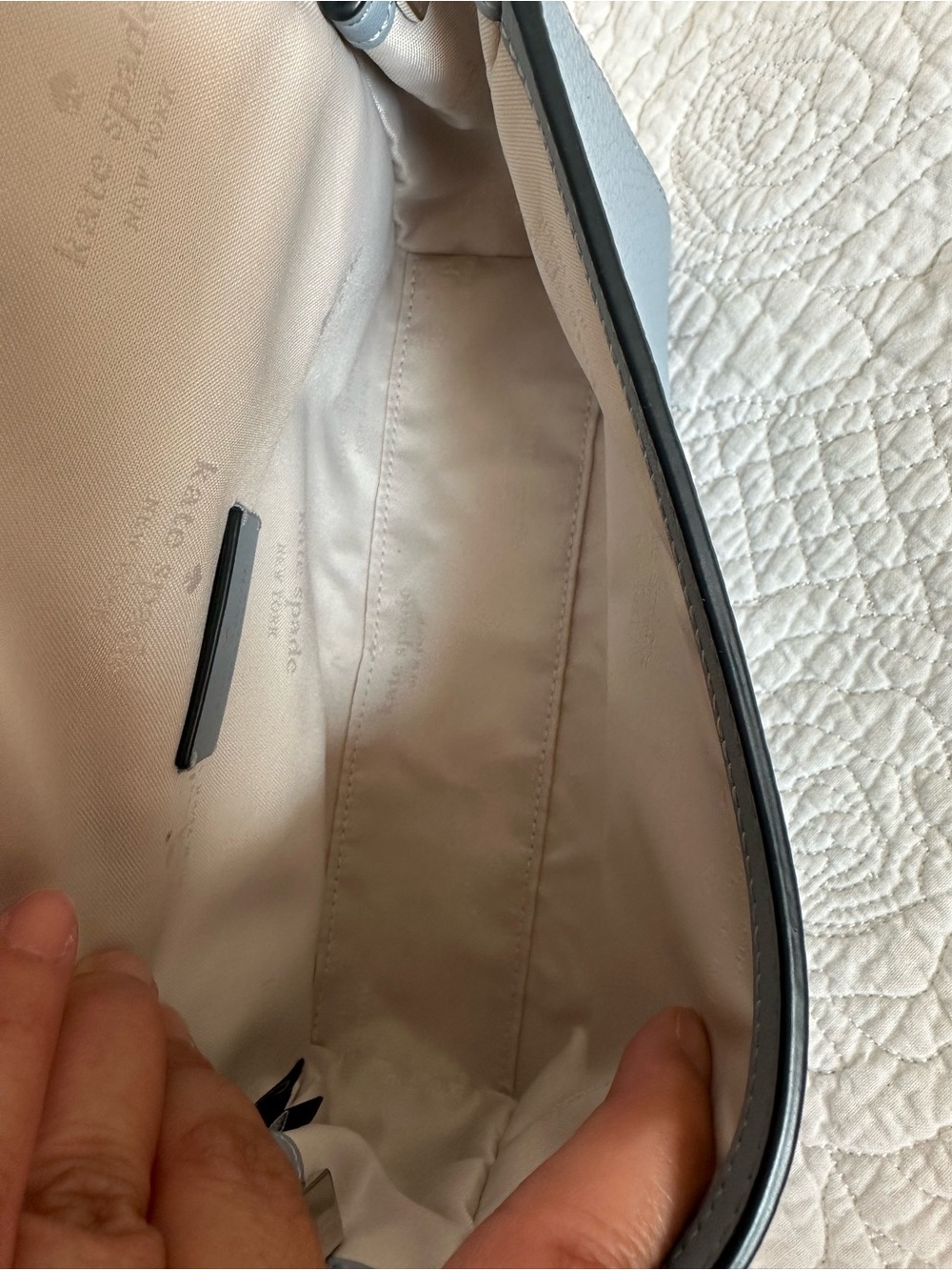 kate spade Blue Pebbled Leather Crossbody Bag - Picture 8 of 8